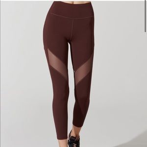 Lululemon x barry’s midnight maroon legging